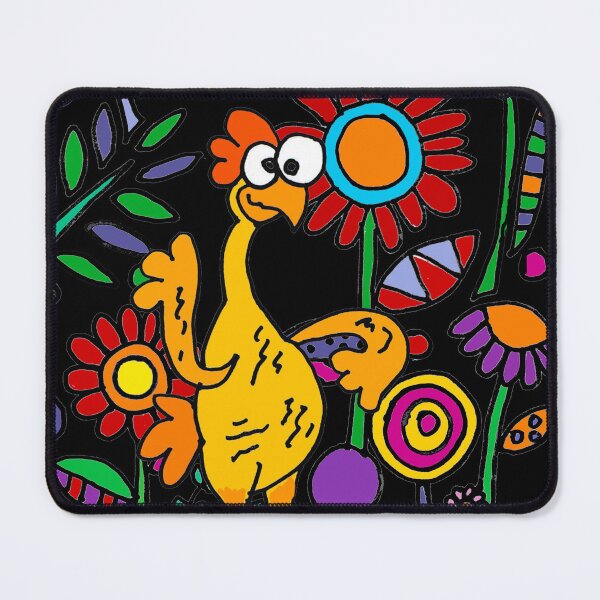 Item preview, Funny Rubber Chicken in Flower Garden designed and sold by Nature's Fancy.