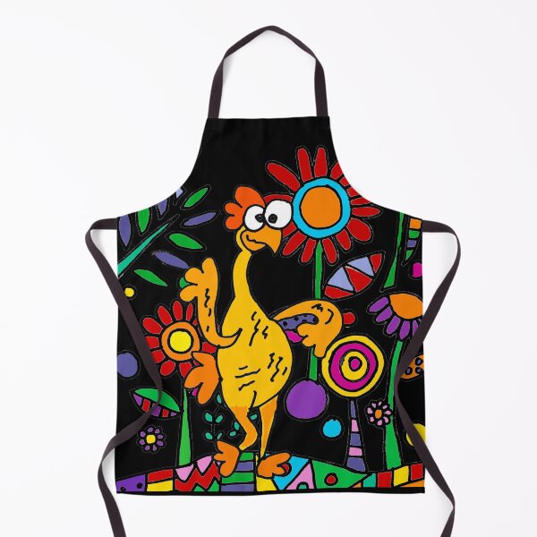 Item preview, Funny Rubber Chicken in Flower Garden designed and sold by Nature's Fancy.