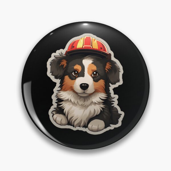 Item preview, Firefighter Collie designed and sold by CUTEDOGGIEZ.