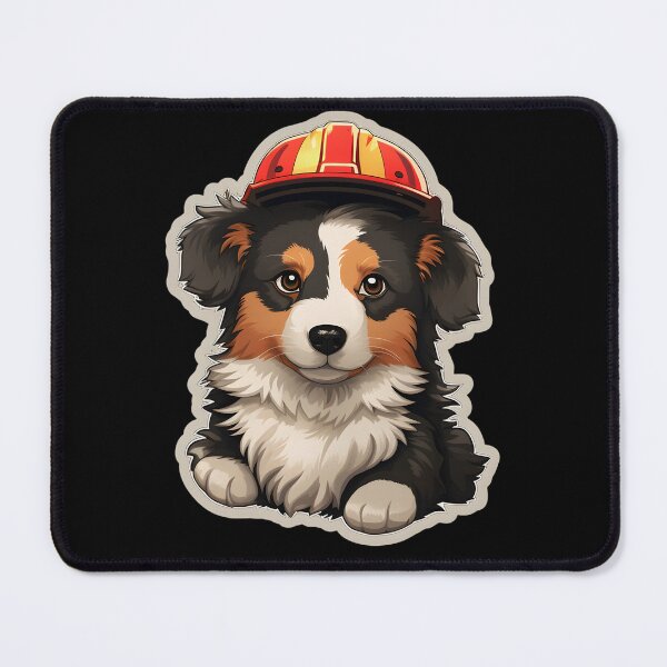 Item preview, Firefighter Collie designed and sold by CUTEDOGGIEZ.
