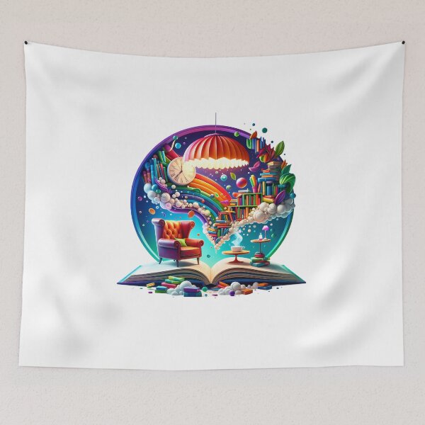 Item preview, "Sorry, I Was Reading - Enchanted Nook designed and sold by Pixel Dome.