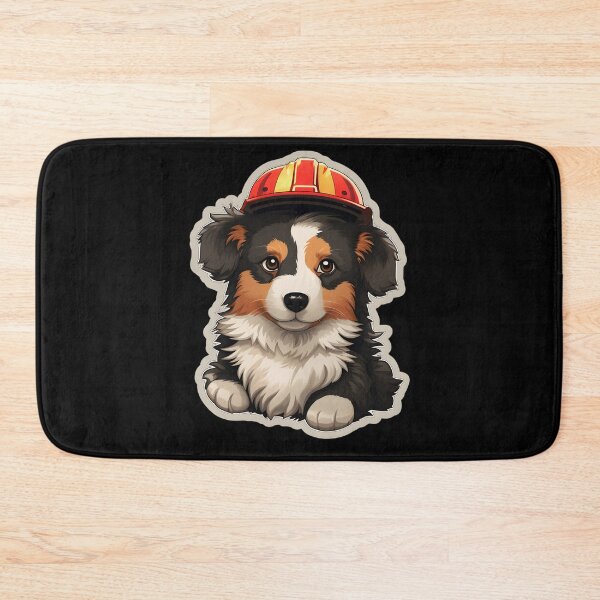 Item preview, Firefighter Collie designed and sold by CUTEDOGGIEZ.