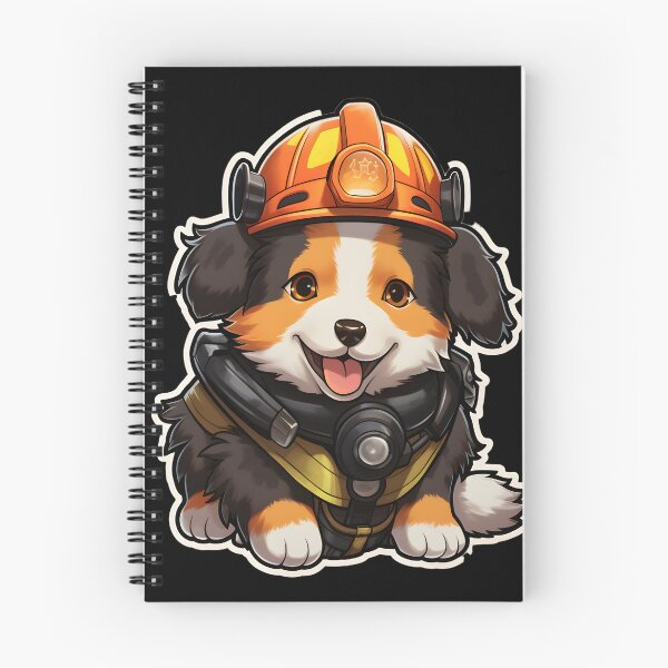 Item preview, Firefighter Scotch Collie Puppy designed and sold by CUTEDOGGIEZ.