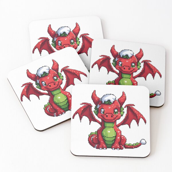 Item preview, Red Dragon smile of Christmas PIXEL designed and sold by FlixFordZER.