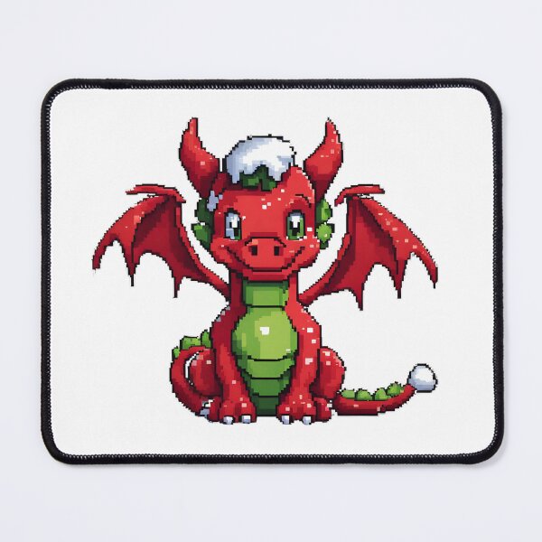 Item preview, Red Dragon smile of Christmas PIXEL designed and sold by FlixFordZER.