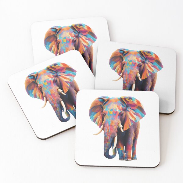Item preview, Abstract Elephant geomatric color designed and sold by Jayjaynaenae.