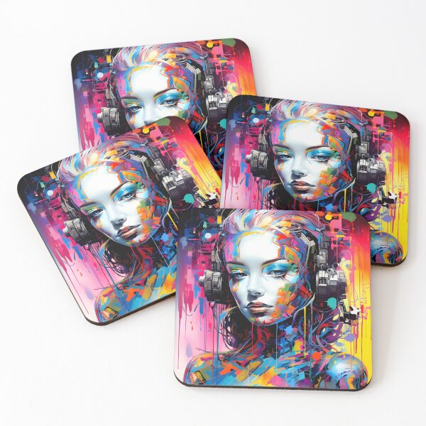 Item preview, Futuristic woman design designed and sold by NRGArtwork.