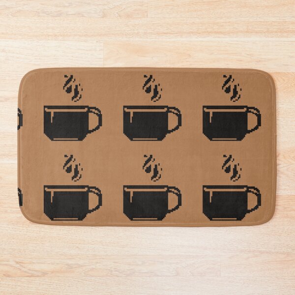 Item preview, Black coffee cup pixel art designed and sold by Xatutik.art.