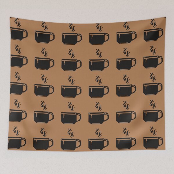 Item preview, Black coffee cup pixel art designed and sold by Xatutik.art.