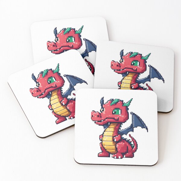 Item preview, he Red Dragon is shy of Christmas PIXEL designed and sold by FlixFordZER.