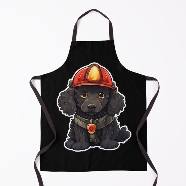 Item preview, Firefighter Curly Puppy designed and sold by CUTEDOGGIEZ.