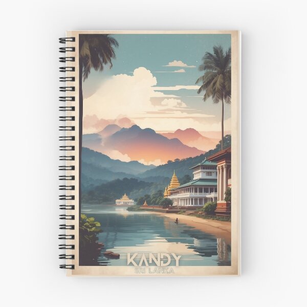 Item preview, Esplendor sagrado: cartel antiguo del Templo del Diente, Kandy designed and sold by Ceemko's Vintage Corner.