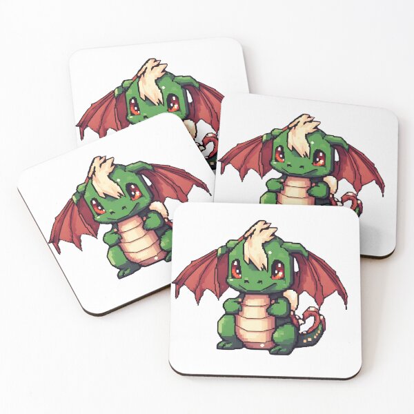 Item preview, Green Dragon chibi of Christmas PIXEL designed and sold by FlixFordZER.