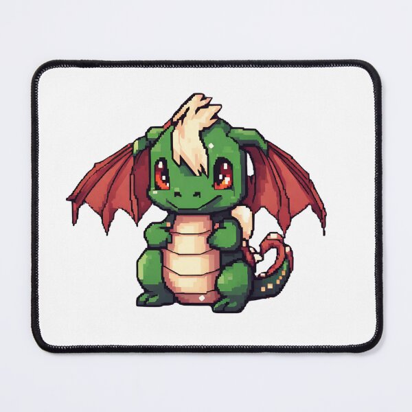 Item preview, Green Dragon chibi of Christmas PIXEL designed and sold by FlixFordZER.
