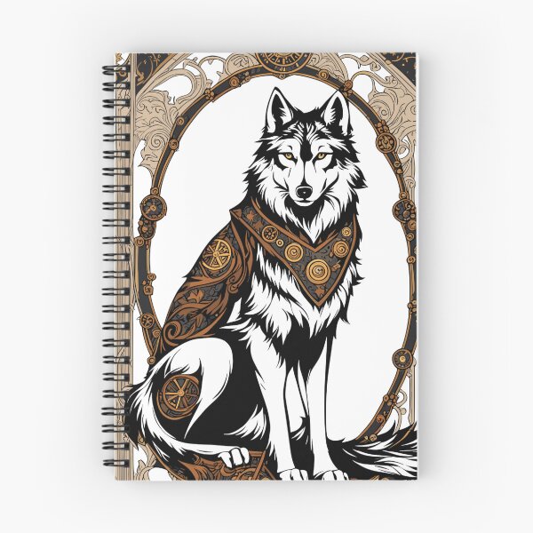Item preview, Steampunk Wolf trapped Tarot Card designed and sold by EternalDelight1.