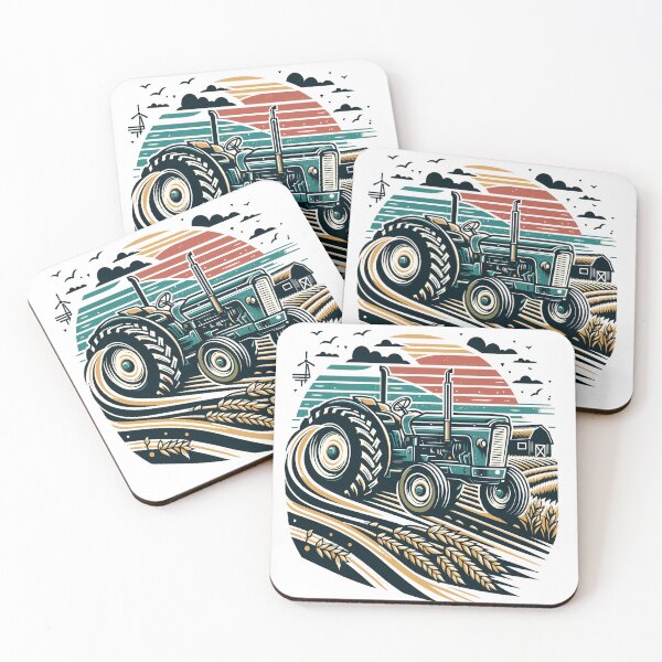 Item preview, Vintage Tractor Artwork - Rustic Farm Machinery designed and sold by RanchersRoots.
