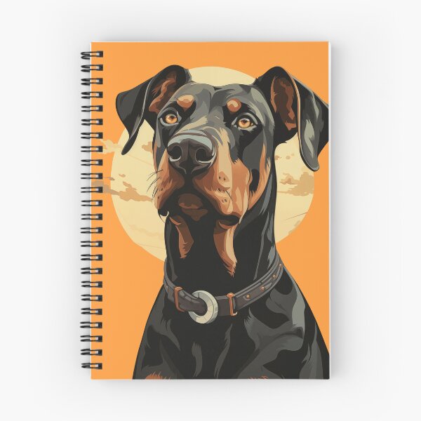 Item preview, Illustration of Natural ear Doberman, cute artwork designed and sold by TeknoDust.