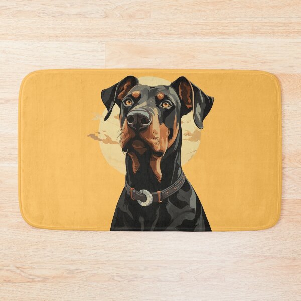 Item preview, Illustration of Natural ear Doberman, cute artwork designed and sold by TeknoDust.