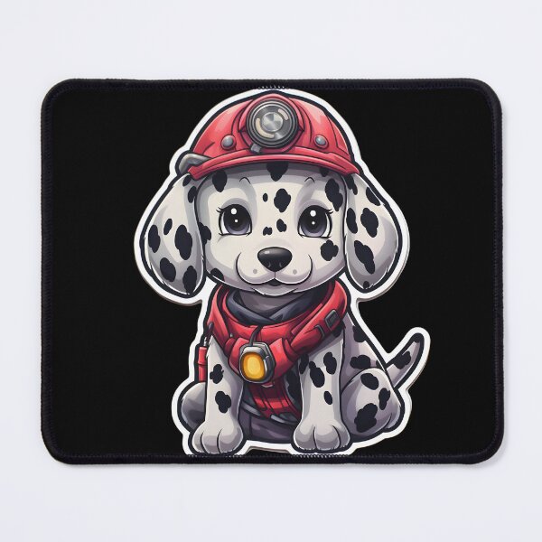 Item preview, Firefighter Carriage Puppy designed and sold by CUTEDOGGIEZ.