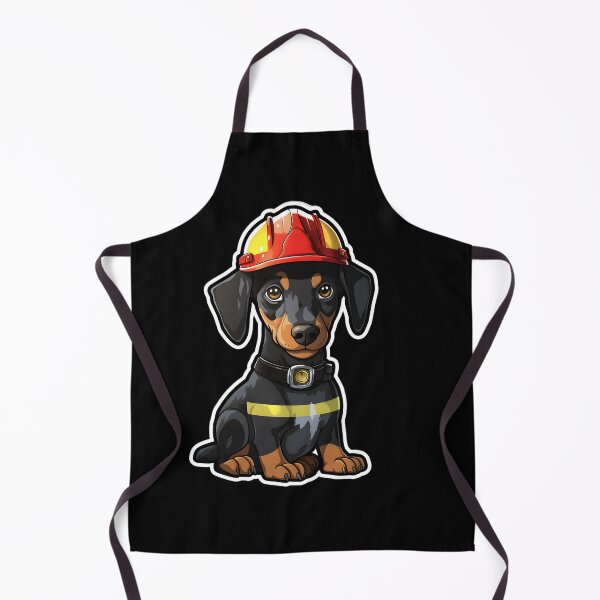 Item preview, Firefighter Doberman Pinscher designed and sold by CUTEDOGGIEZ.