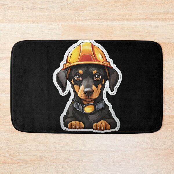Item preview, Firefighter Doberman Puppy designed and sold by CUTEDOGGIEZ.