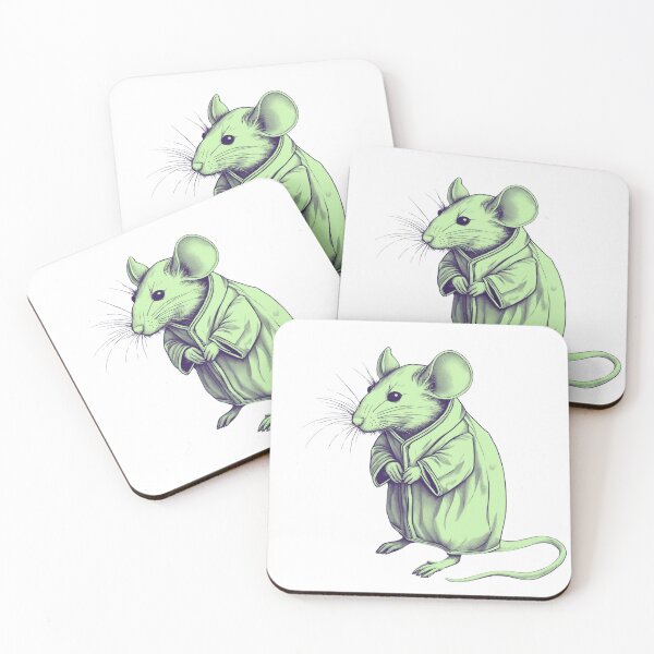 Item preview, Mouse in Pajamas - Mint Green designed and sold by LittleGoblinPrs.