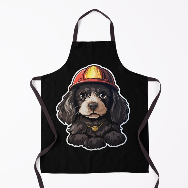 Item preview, Firefighter Cocker Puppy designed and sold by CUTEDOGGIEZ.