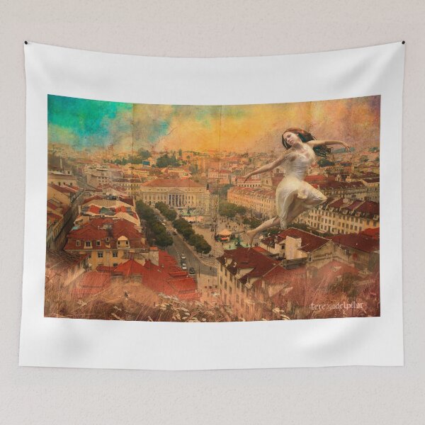 Item preview, Rossio. Lisboa. a Fairy on the roof... designed and sold by Tereza Pilar  Art.