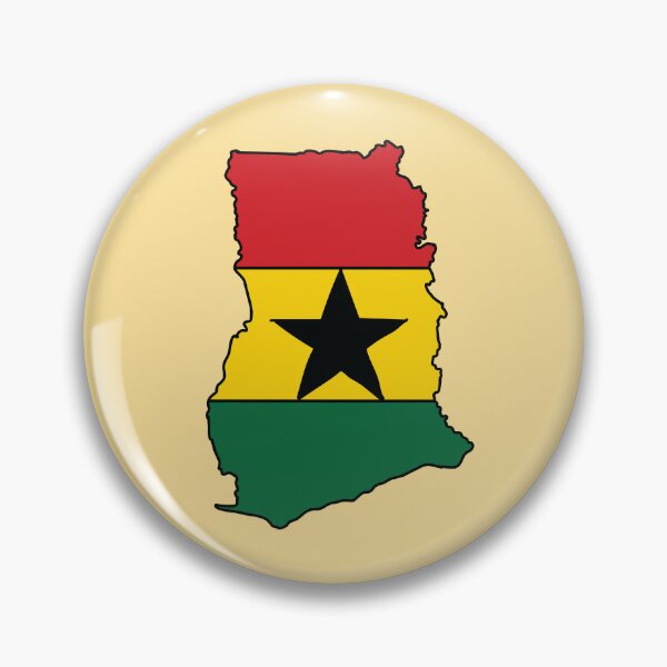 Item preview, Ghana country shape flag designed and sold by Rachael Taylor.
