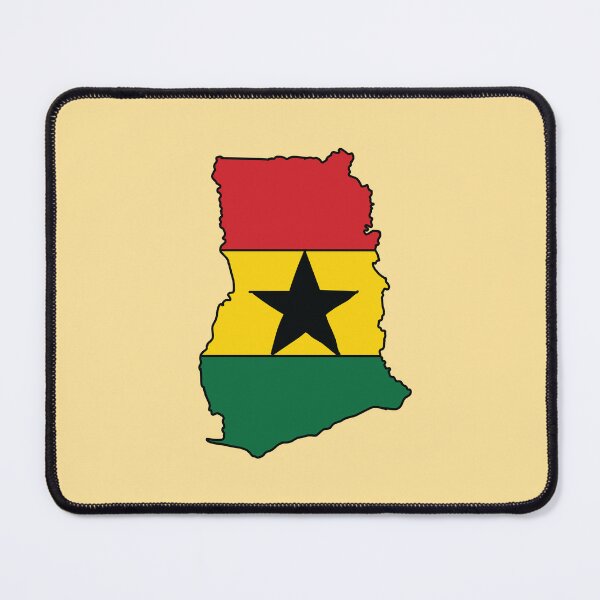 Item preview, Ghana country shape flag designed and sold by Rachael Taylor.