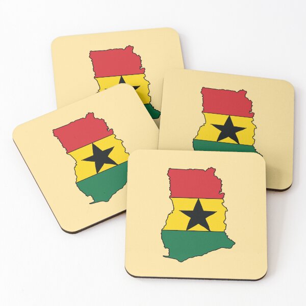 Item preview, Ghana country shape flag designed and sold by Rachael Taylor.