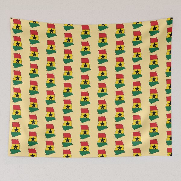 Item preview, Ghana country shape flag designed and sold by Rachael Taylor.