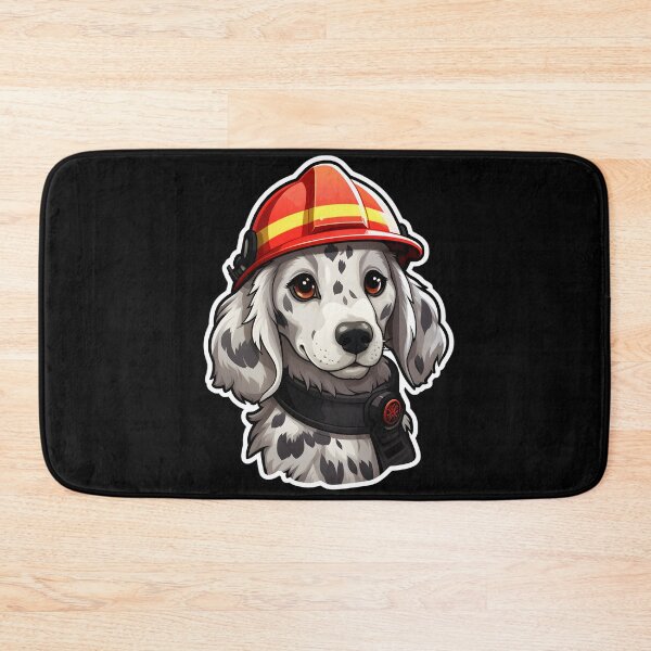 Item preview, Firefighter English Setter designed and sold by CUTEDOGGIEZ.