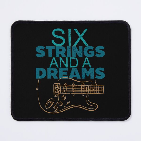 Item preview, Six Strings And A Dreams, Line Art Drawing of Electric Guitar designed and sold by CJansuebsri.