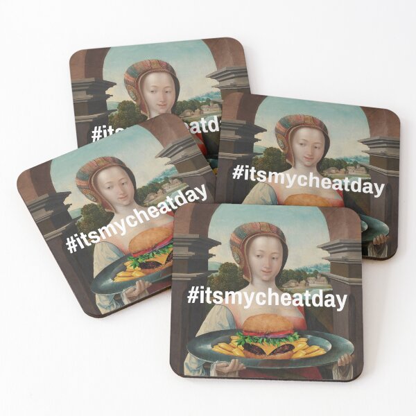 Item preview, It's My Cheat Day | Classic Art Meme designed and sold by savasanaqueen.