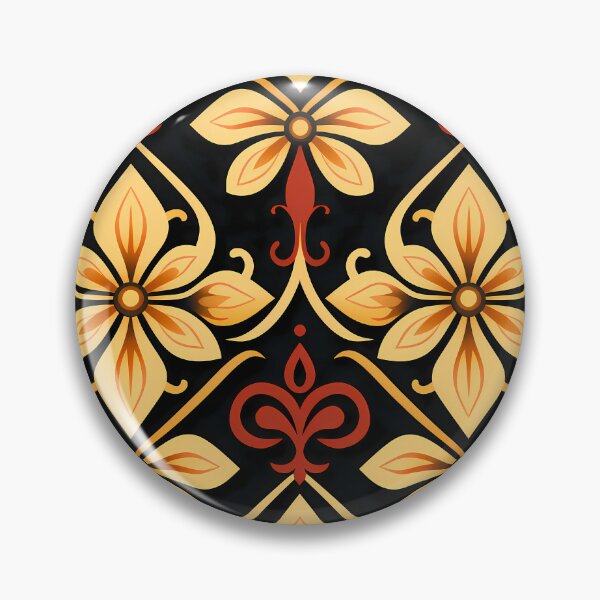 Item preview, Seamless Kanok Yellow Sunshine designed and sold by HisoTorDesign.
