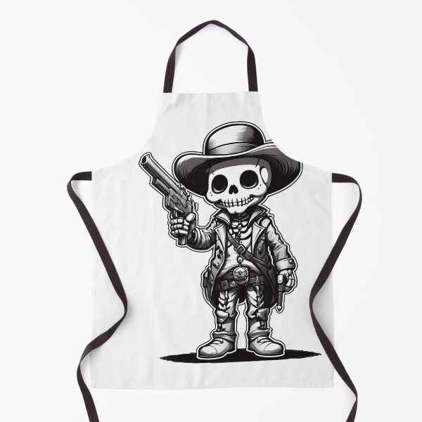 Item preview, skull cowboy and crossed revolvers designed and sold by wplamkung.