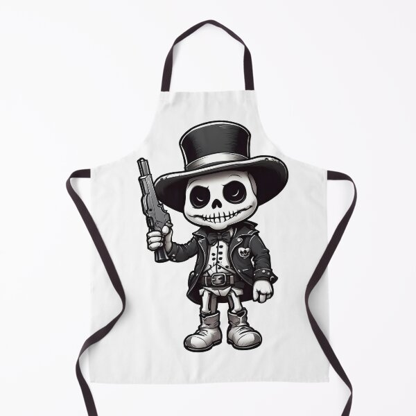 Item preview, skull cowboy and crossed revolvers designed and sold by wplamkung.