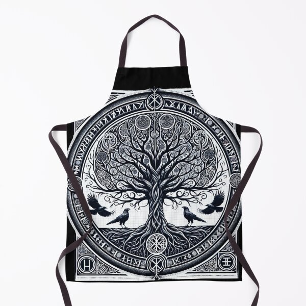 Item preview, Yggdrasil Tree Runes Norse Emblem designed and sold by ZbigArt.