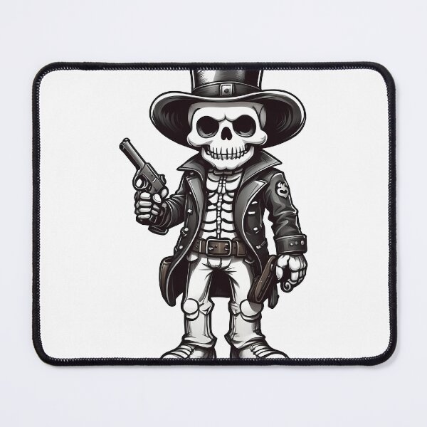 Item preview, skull cowboy and crossed revolvers designed and sold by wplamkung.