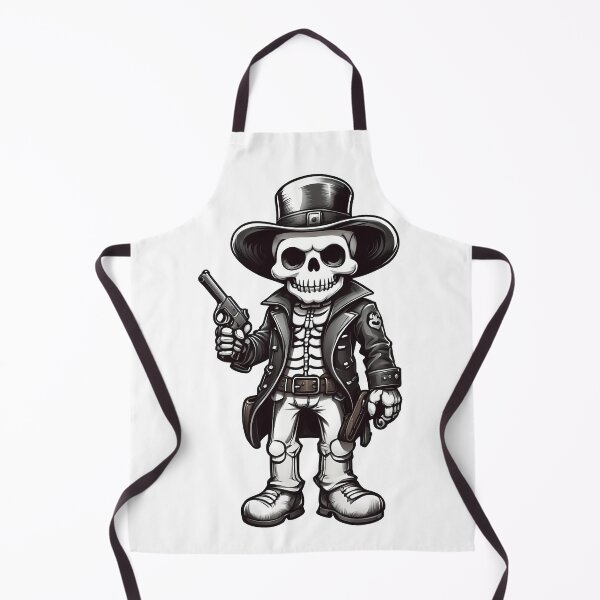 Item preview, skull cowboy and crossed revolvers designed and sold by wplamkung.