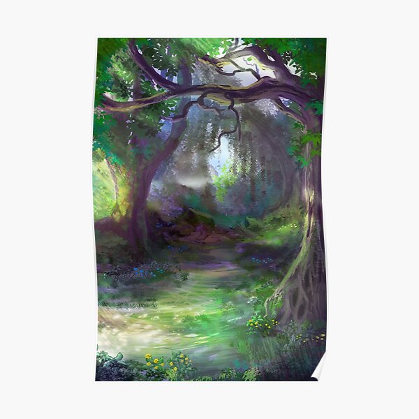 Elven Forest Poster