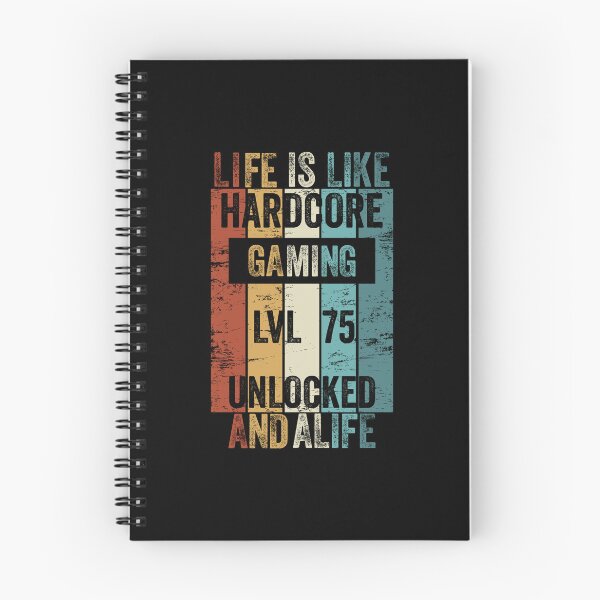 Item preview, Level 75 Life Is Like Hardcore Gaming Unlocked designed and sold by DesignbyACP.