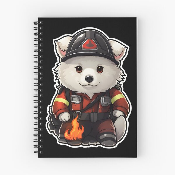 Item preview, Firefighter Eskimo Dog designed and sold by CUTEDOGGIEZ.