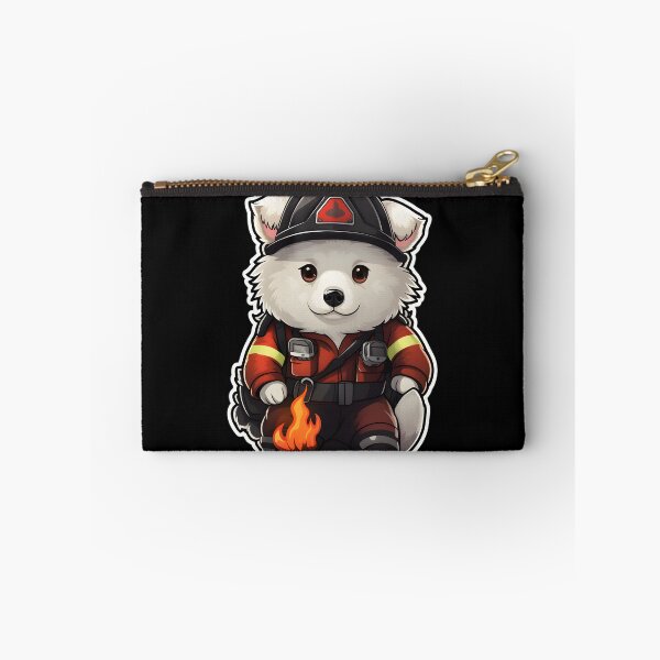 Item preview, Firefighter Eskimo Dog designed and sold by CUTEDOGGIEZ.