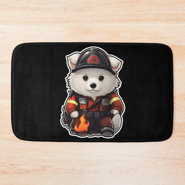 Item preview, Firefighter Eskimo Dog designed and sold by CUTEDOGGIEZ.