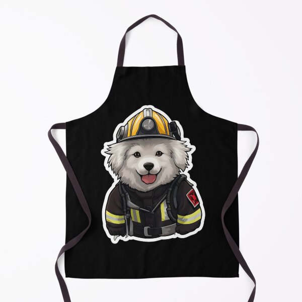 Item preview, Firefighter Husky Puppy designed and sold by CUTEDOGGIEZ.