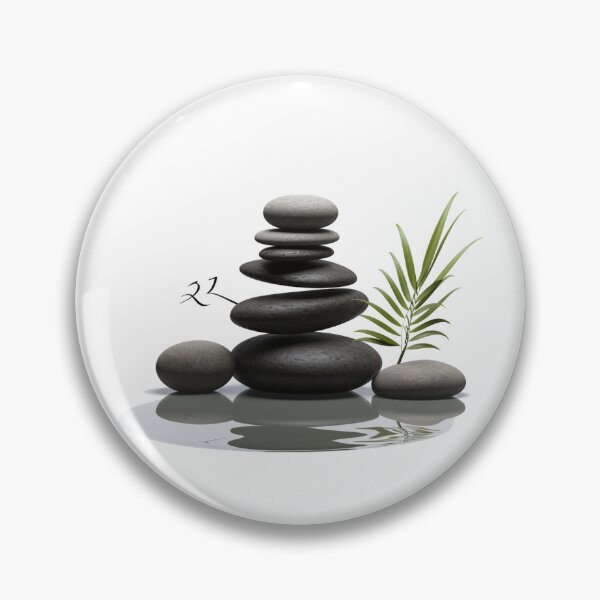 Item preview, Zen Harmony: Elevate Your Space with Tranquil Cairn Designs on Redbubble designed and sold by Ignorant-Artist.
