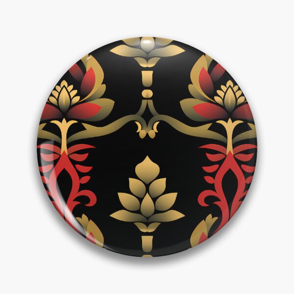 Item preview, Seamless Kanok Sunburst Blooms designed and sold by HisoTorDesign.