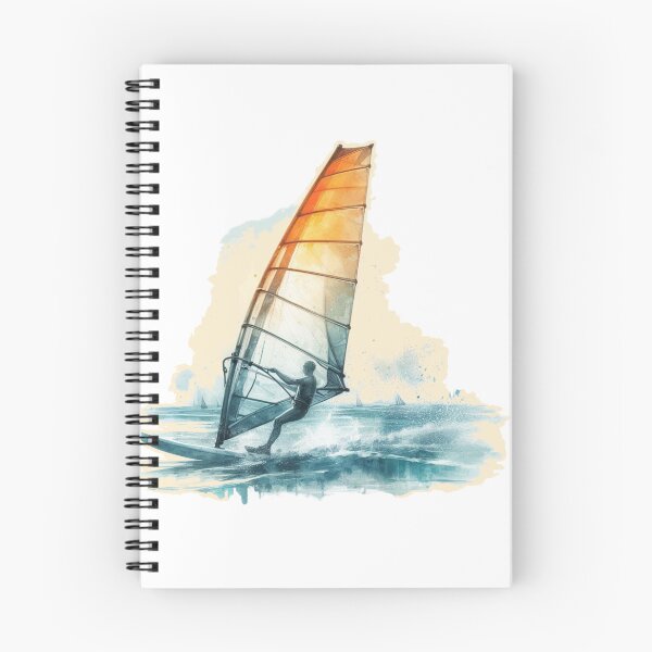 Item preview, Surfer Windsurfing Watercolour Sport gift designed and sold by ArtUnova.